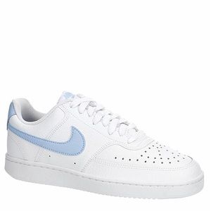 NIKE WOMENS COURT VISION LOW SNEAKER - WHITE Size US 7.5